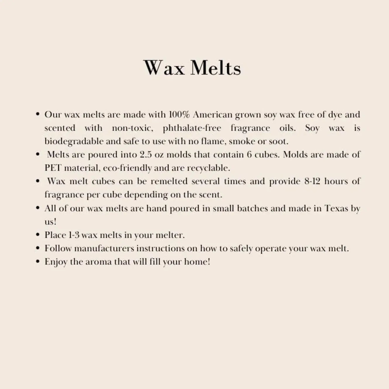 Cinnamon Whiskey Wax Melts