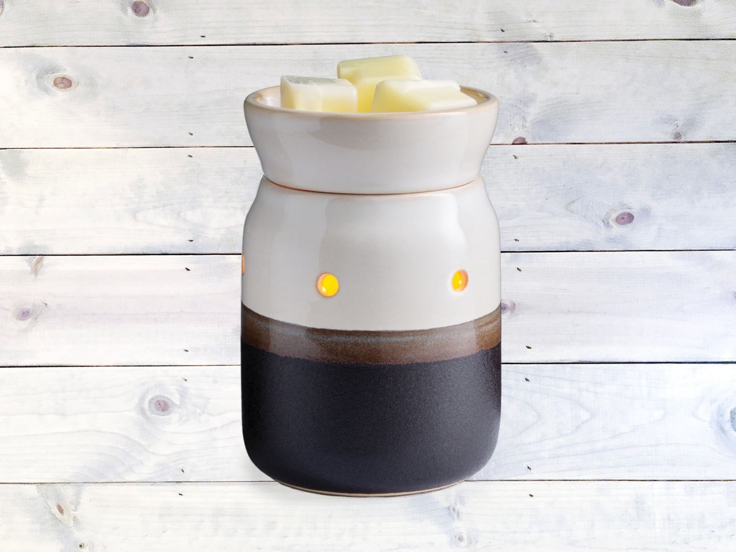 Ivory & Iron Midsize Illumination Fragrance Warmer - MillerCandleCo.