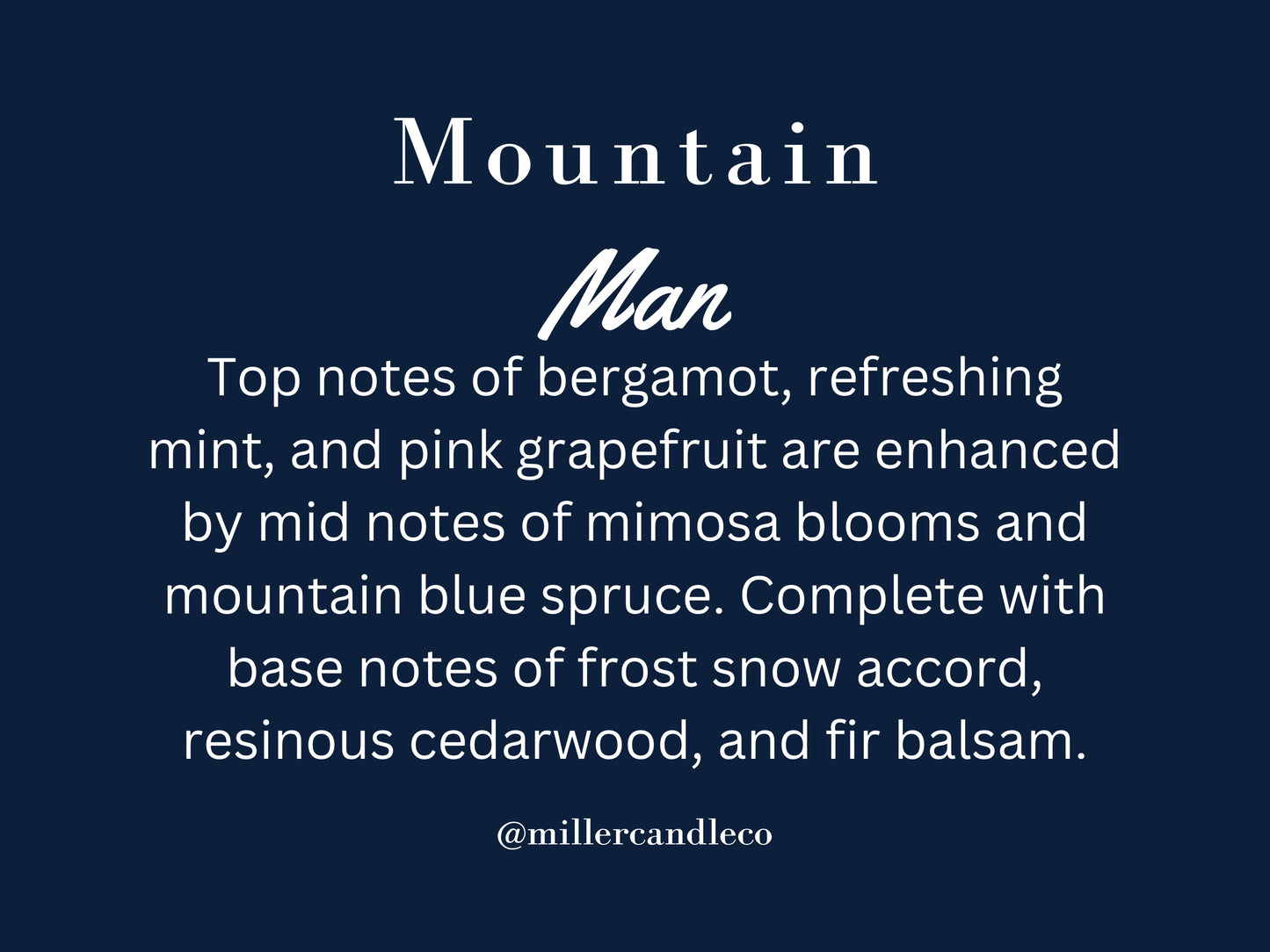 Mountain Man Candle