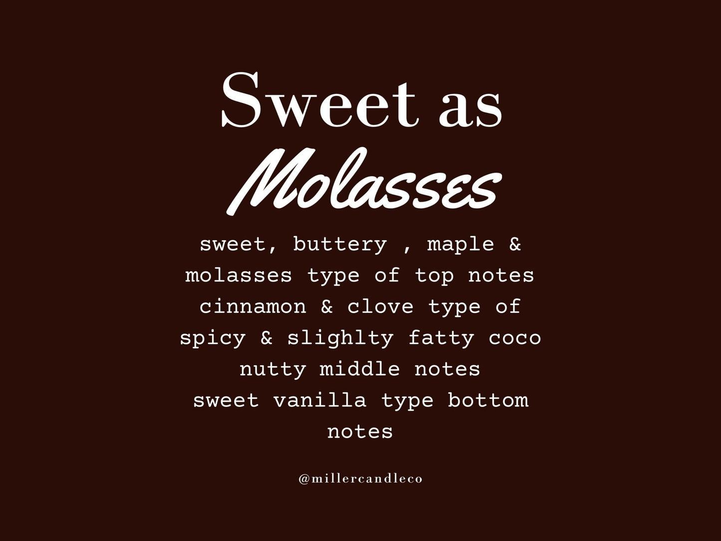 Sweet as Molasses Wax Melts - MillerCandleCo.
