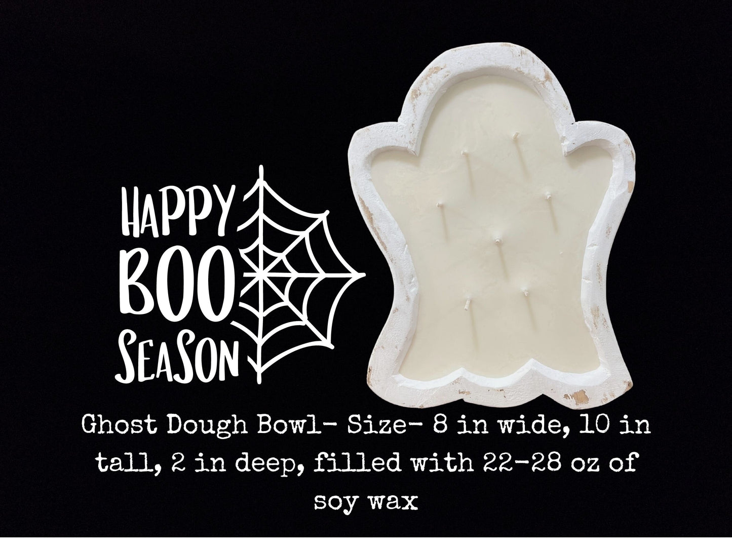 Ghost Dough Bowl Candle/ Fall Scent of Your Choice/22-26 Ounces of Soy Wax
