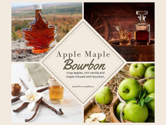 Apple Maple Bourbon Candle - Limited Fall Collection - MillerCandleCo.