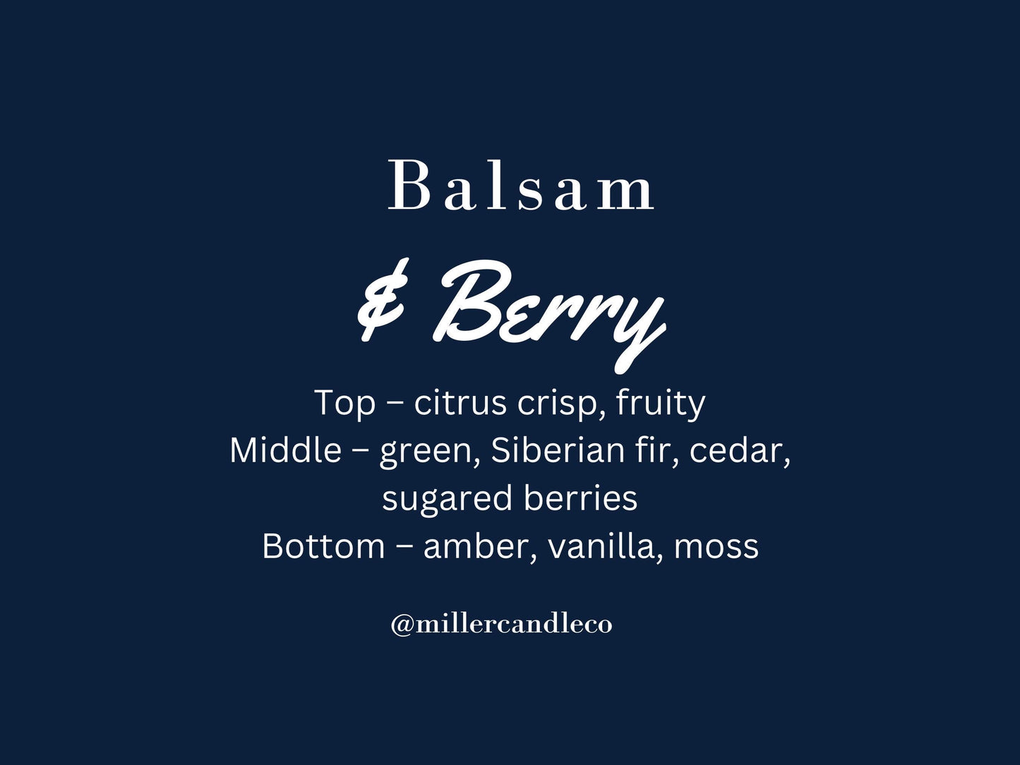 Balsam & Berry Candle