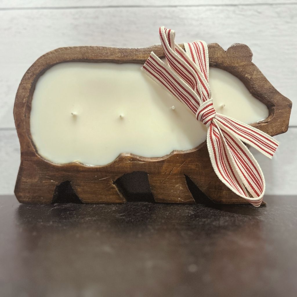 Rustic Dough Bowl Candles – Hand-Poured, Refillable - MillerCandleCo.