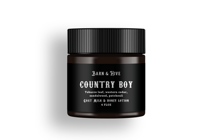 Country Boy - Goat Milk + Honey Lotion - Miller Candle Co.