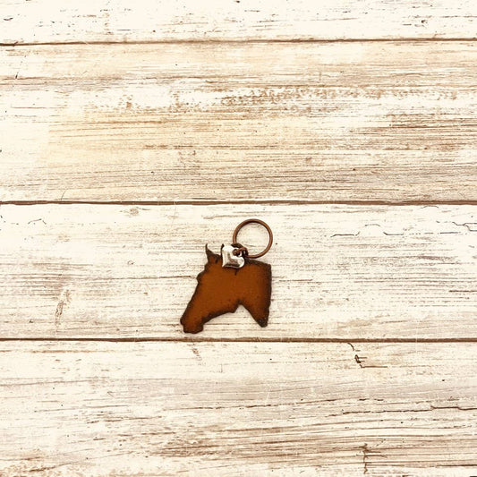 Horse Head Rustic Metal Keychain — Universal Ironworks USA