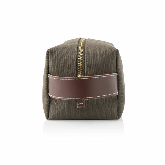 Light Brown Canvas Dopp Kit