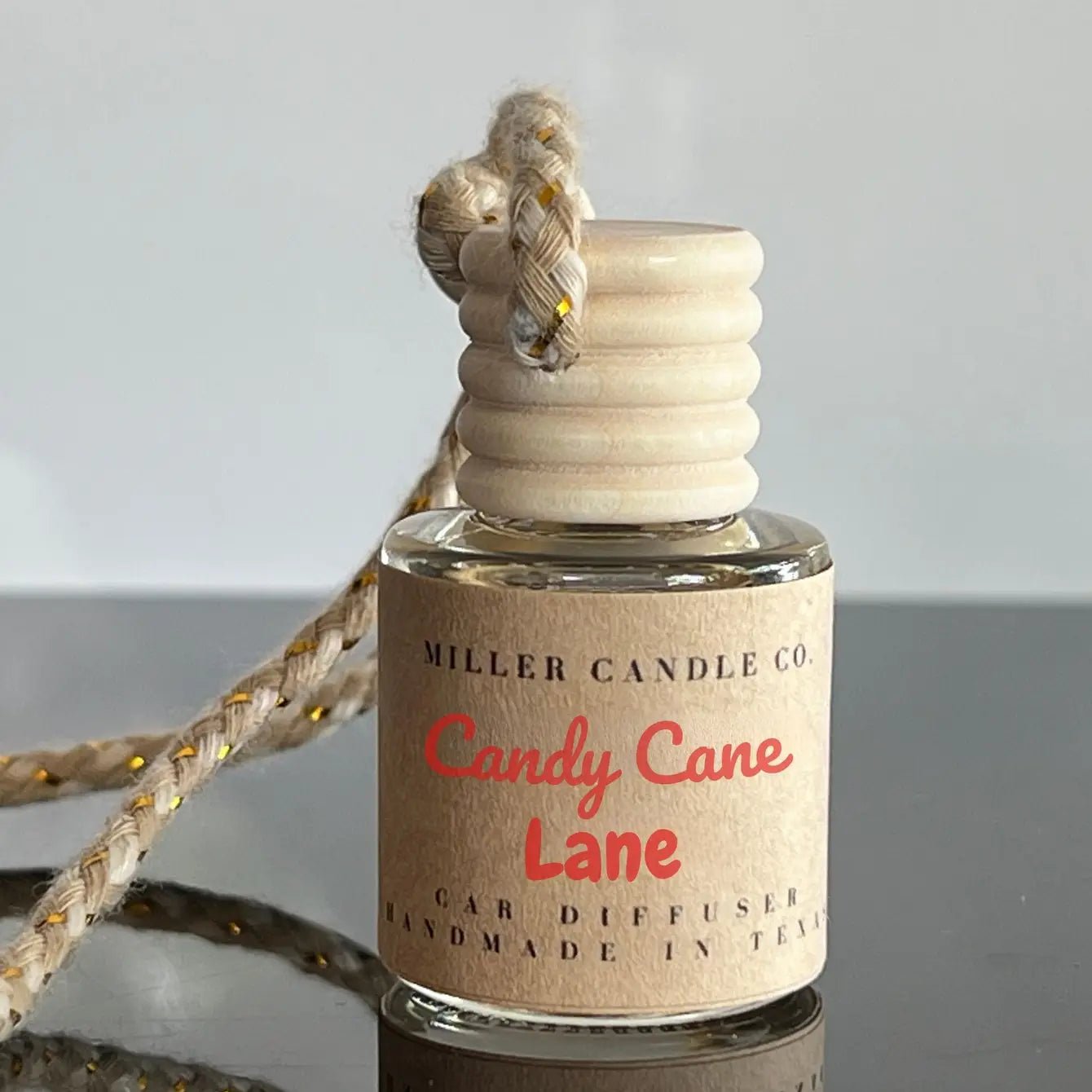 Candy Cane Lane Car Diffuser - Limited Winter Collection - MillerCandleCo.