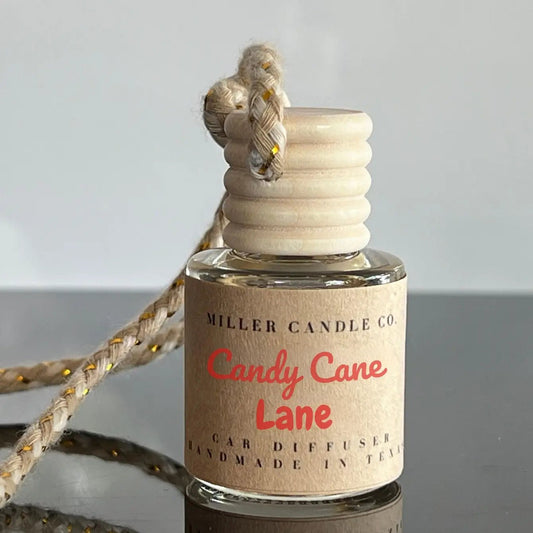 Candy Cane Lane Car Diffuser - Limited Winter Collection - MillerCandleCo.