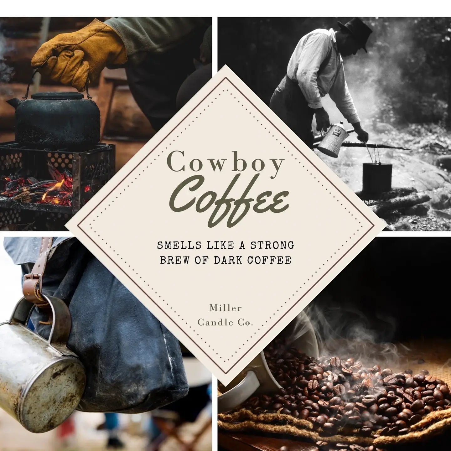 Cowboy Coffee Reed Diffuser - Limited Winter Collection - MillerCandleCo.