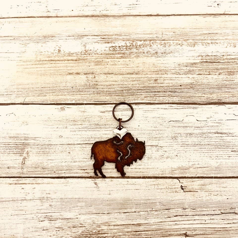 Buffalo Lodge Key Chain - Miller Candle Co.