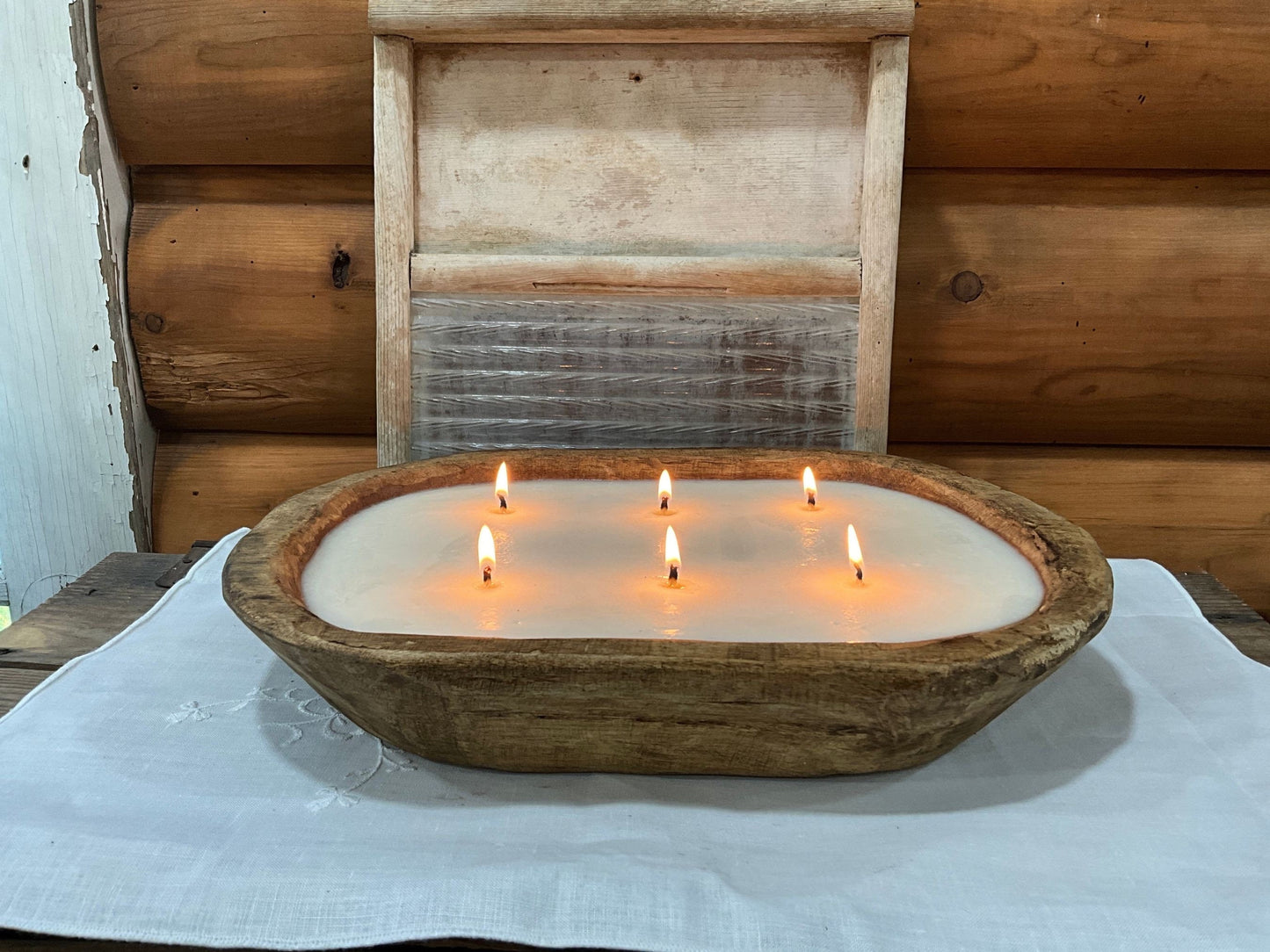 Large Dough Bowl Candle