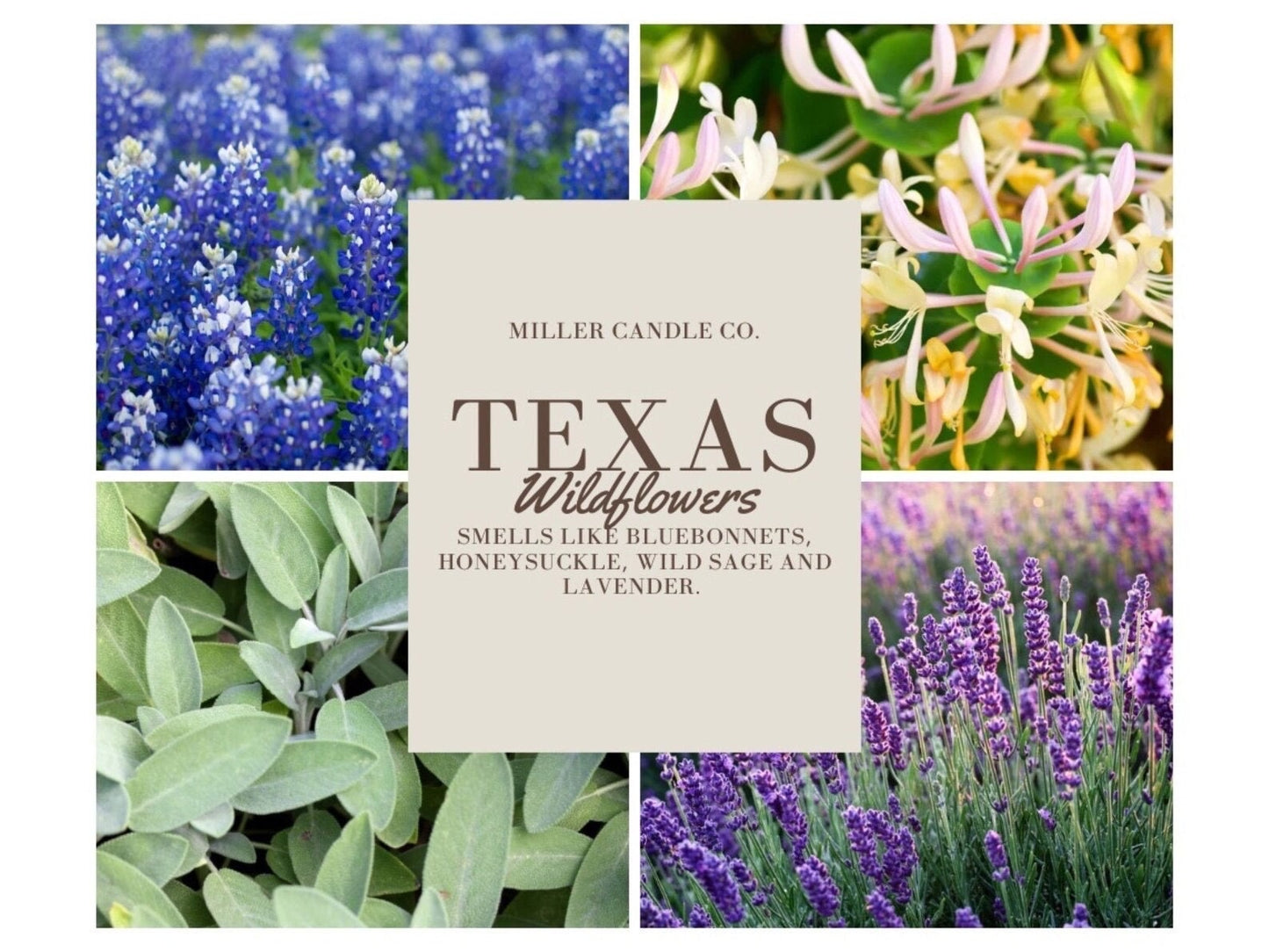 Texas Wildflowers Candle