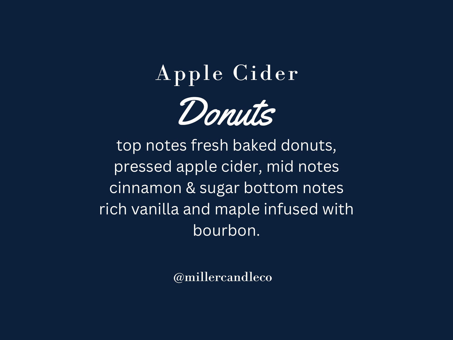 Apple Cider Donuts Candle