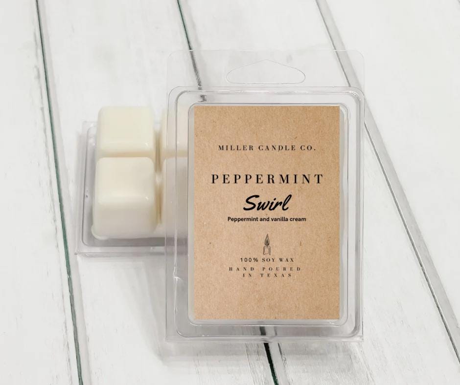 Peppermint Swirl Wax Melts