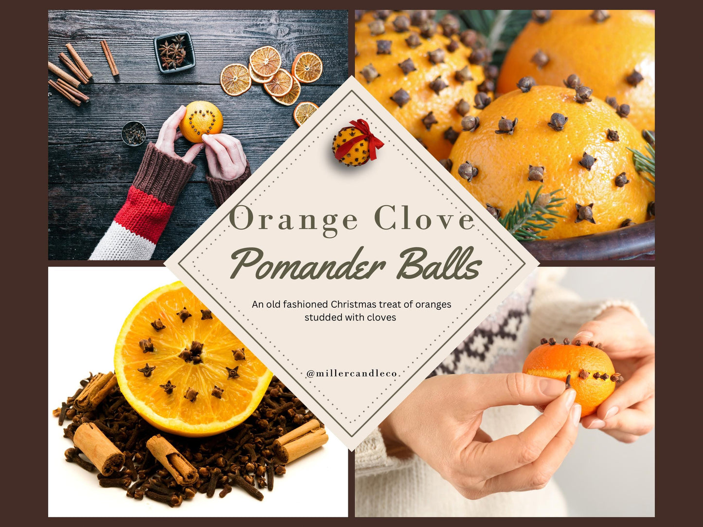 Orange Clove Pomander Balls Wax Melts