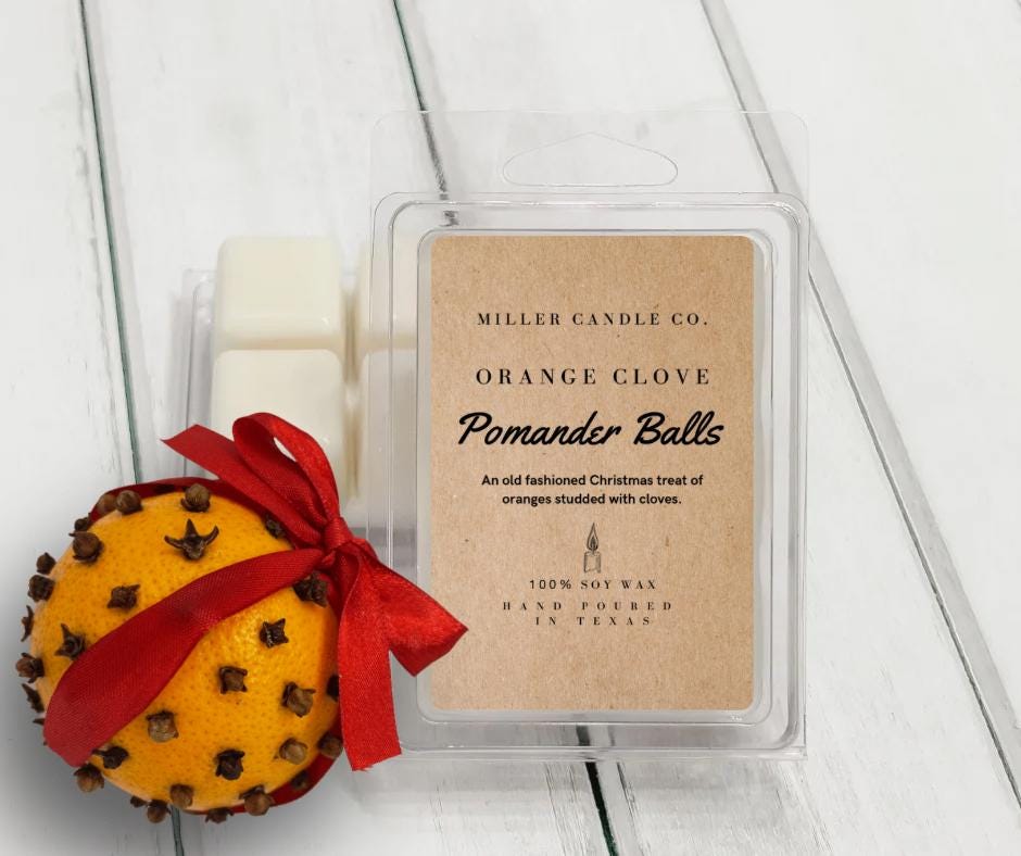 Orange Clove Pomander Balls Wax Melts