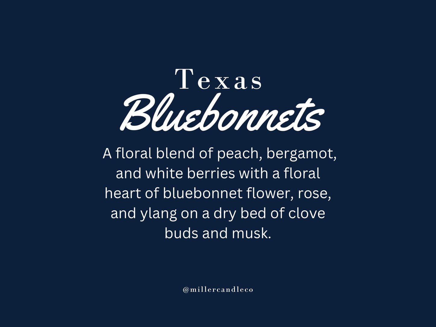 Texas Bluebonnets Candle