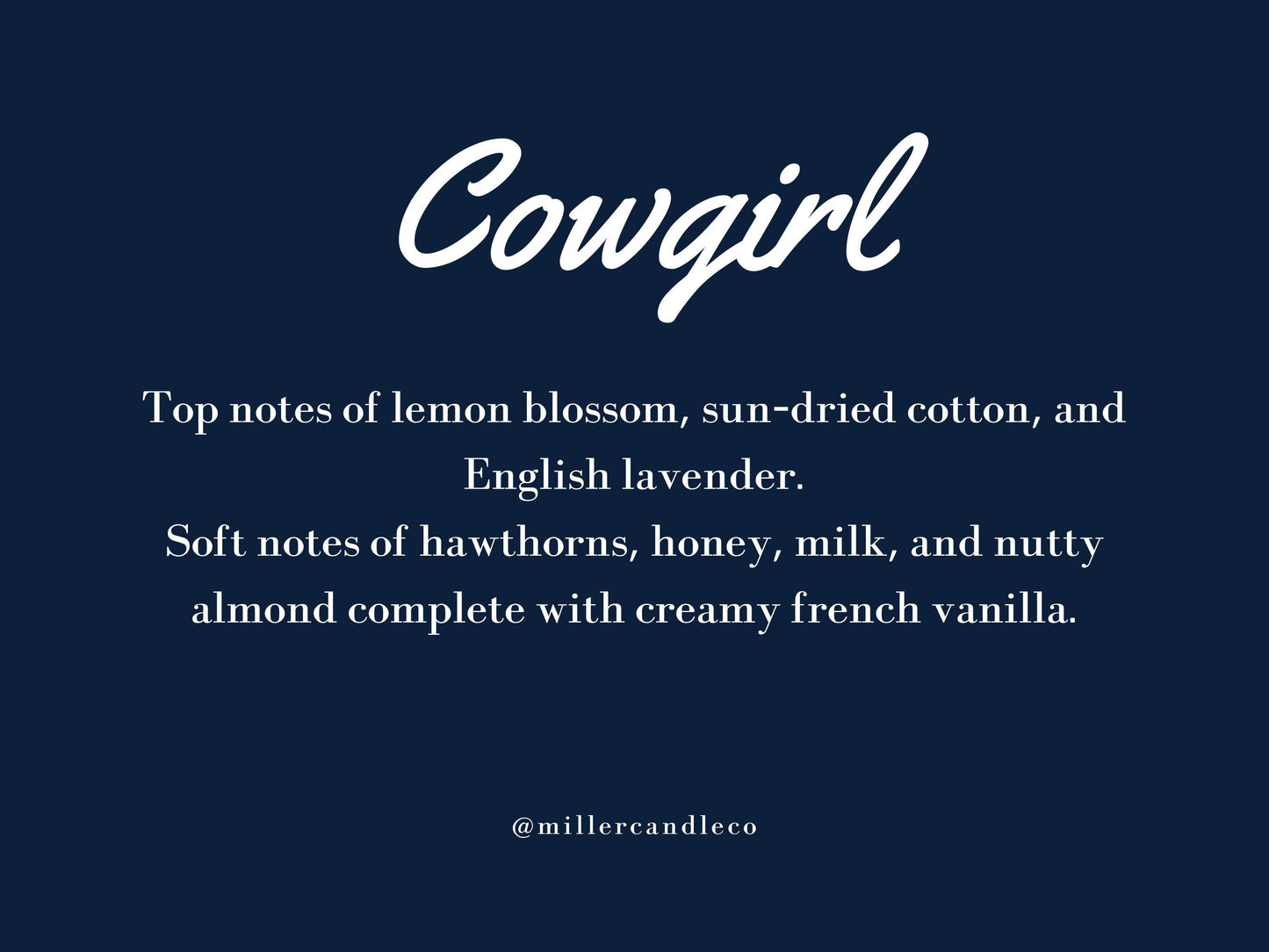 Cowgirl Western Candle