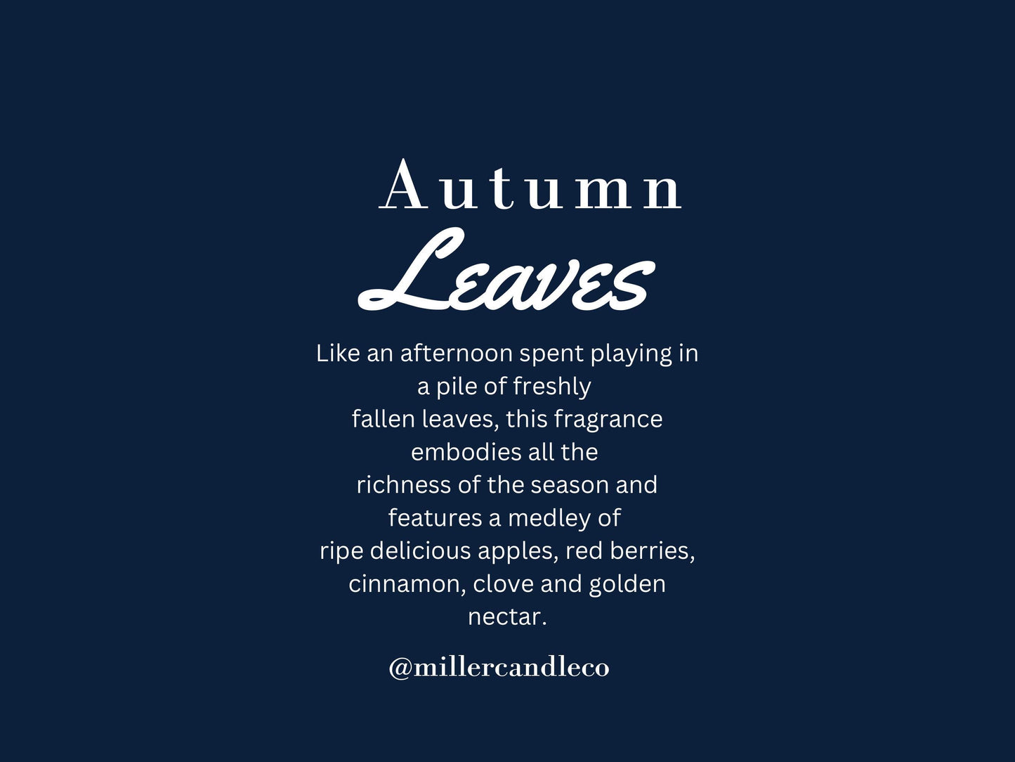 Autumn Leaves Candle