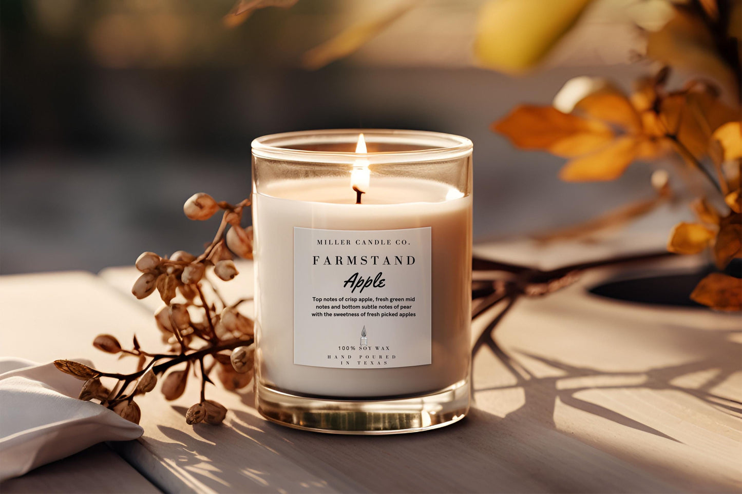 Farmstand Apple  Candle