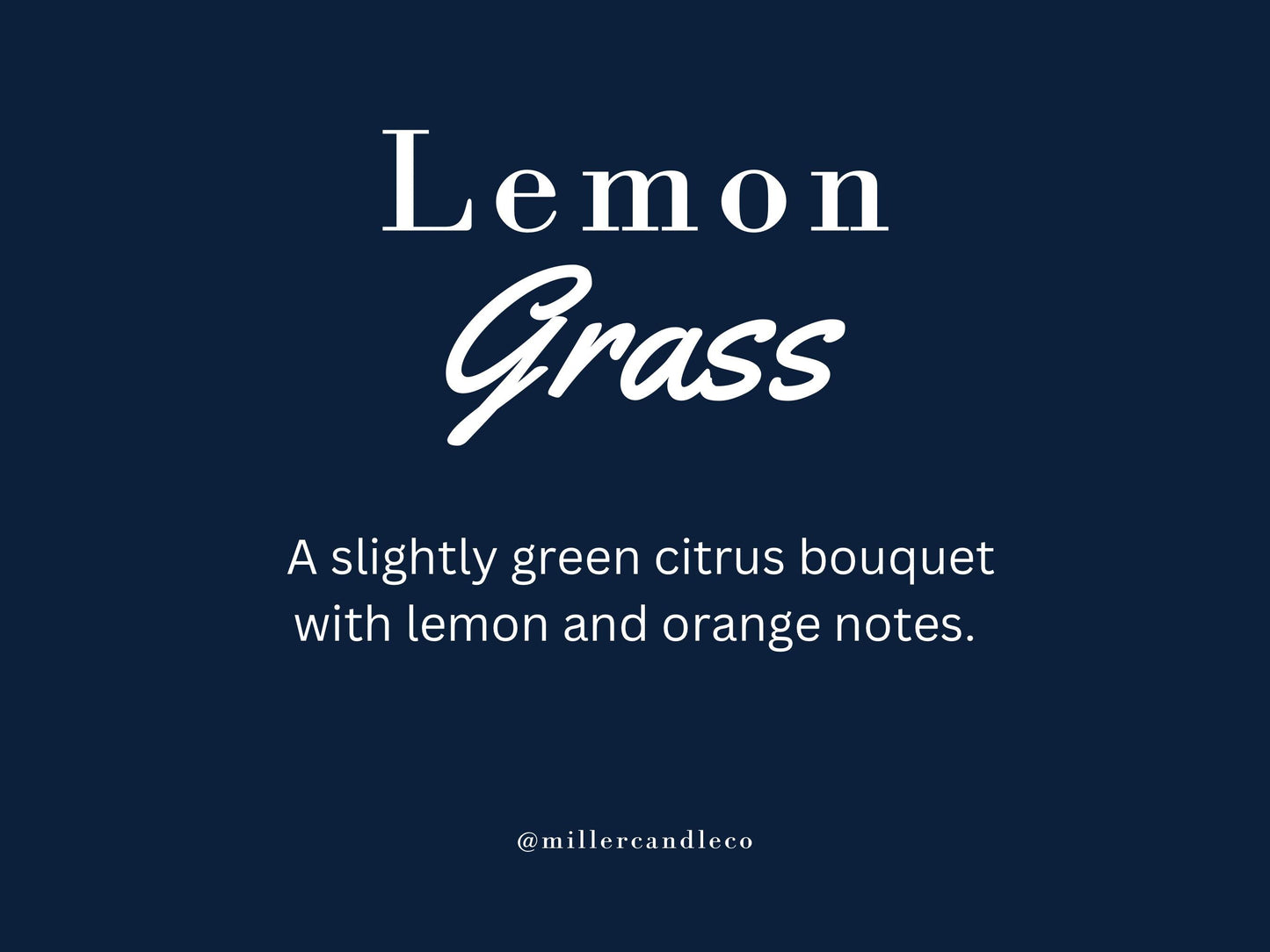 Lemon Grass Candle