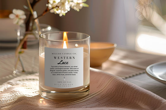 Western Lace Candle