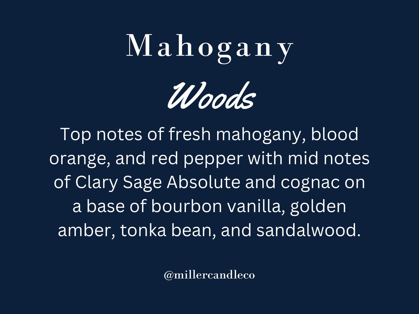 Mahogany Woods Candle