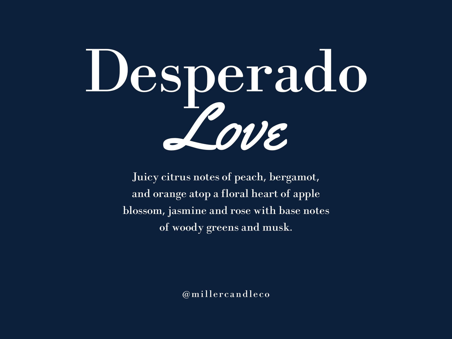 Desperado Love Western Candle