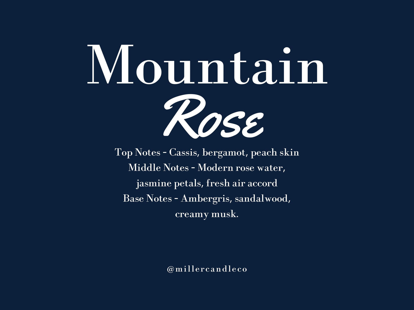 Mountain Rose Soy Candle