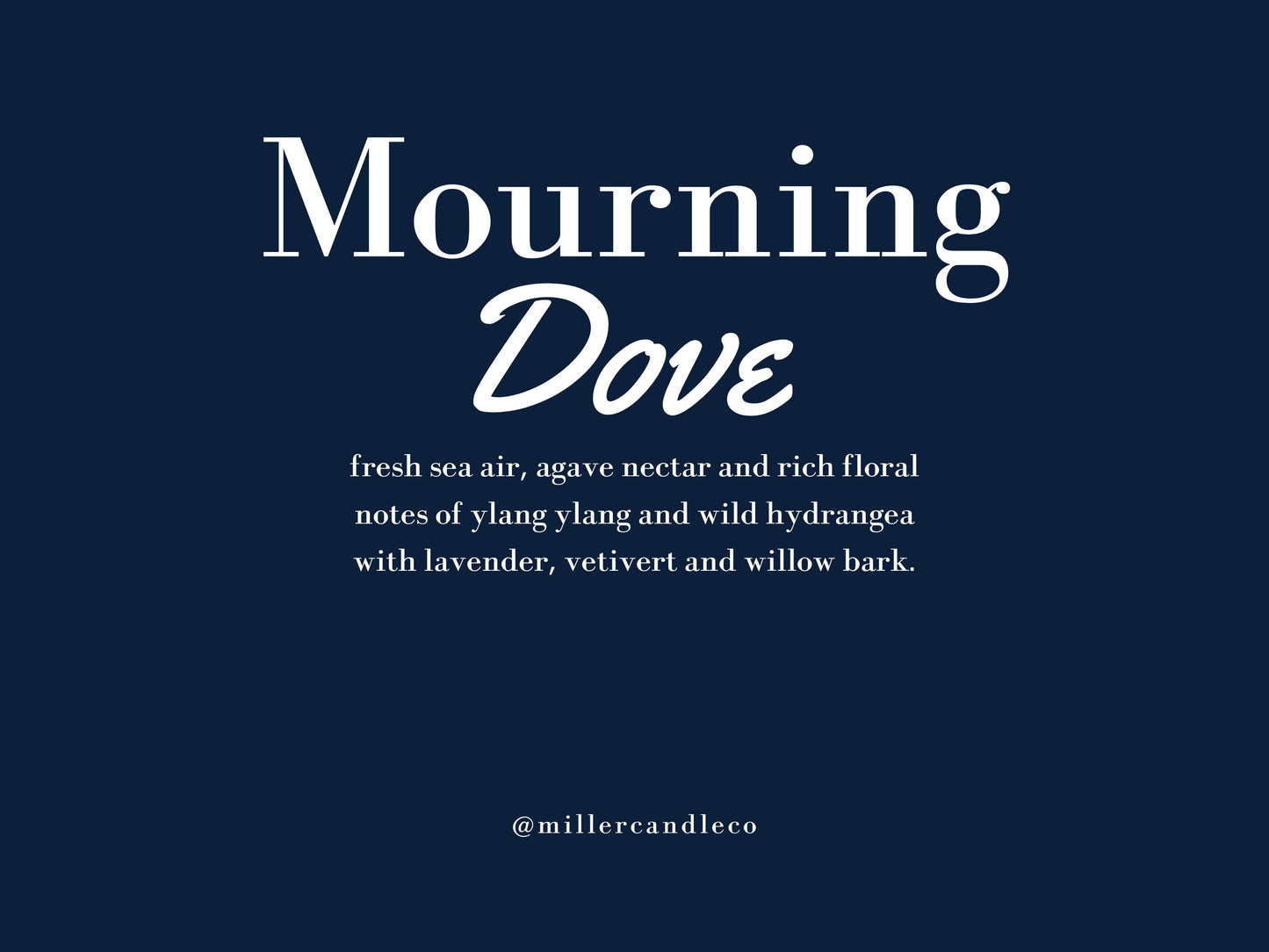 Mourning Dove Candle