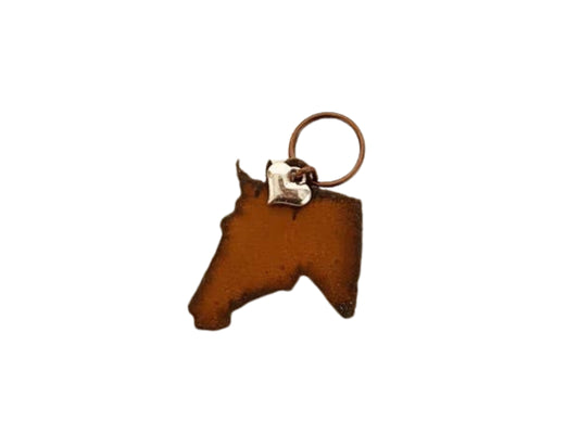 Horse Head Rustic Metal Keychain — Universal Ironworks USA